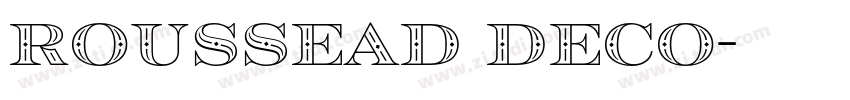 Roussead Deco字体转换